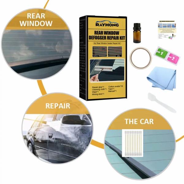 Accessories |  1Set Universal Car Rear Window Defogger Repair Kit Diy Quick Repair Window Scratched Broken Grid Lines For Car Care Accessories Accessories Accessories