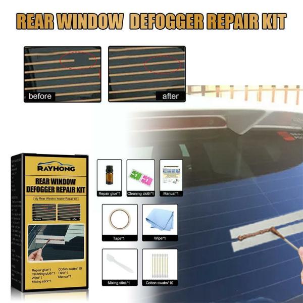 Accessories |  Car Rear Window Defogger Repair Kit Diy Quick Repair Scratched Broken Grid Accessories Heater High Quality Defroster Lines W5M2 Accessories Accessories