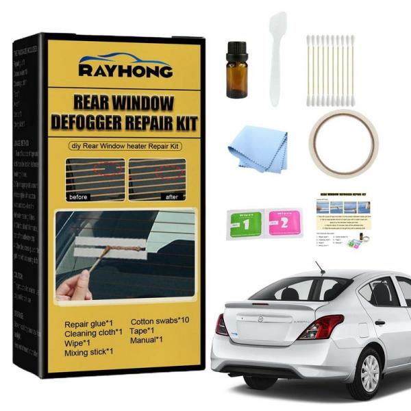 Accessories |  Car Rear Window Defogger Repair Kit Quick Repair Scratched Broken Defroster Heater Grid Lines Car Care Accessories Accessories Accessories