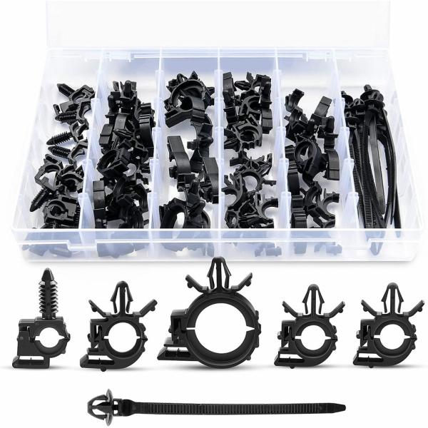 Auto Fastener & Clip |  60Pcs/Box Car Wiring Harness Fastener Assortment Portable Auto Vehicle Automobile Routing Retainer Clip Pipe Fixing Auto Fastener & Clip Auto Fastener & Clip