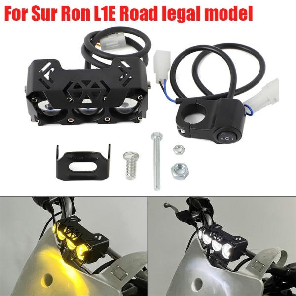 Body & Frame |  80W Brighter Yellow And White Light Led Headlight Front Light Bar & Switch Kit For Surron L1E Road Legal Model For Sur Ron Body & Frame Body & Frame