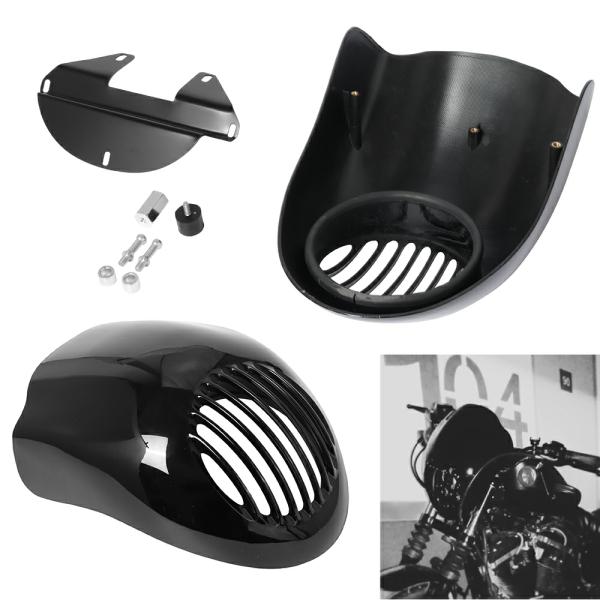 Body & Frame |  Black Headlight Fairing Mask Cowl Fork For Harley Dyna Sportster 883 1200 Body & Frame Body & Frame