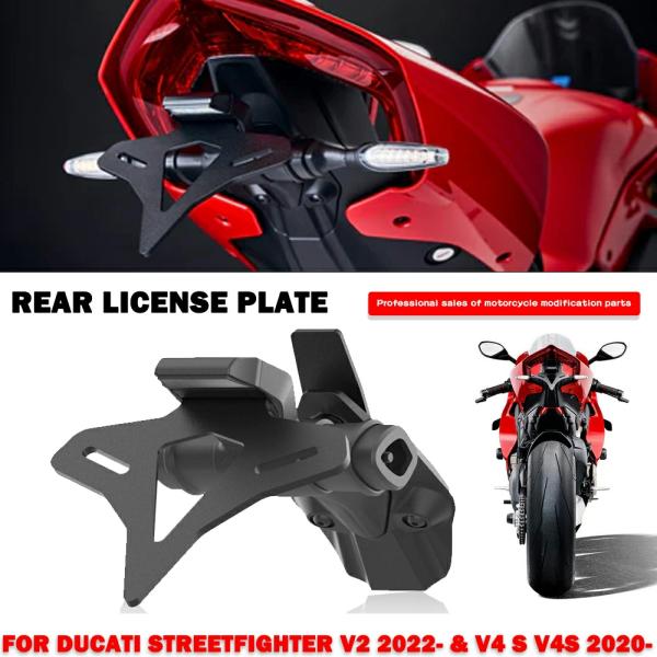 Body & Frame |  Motorcycle Rear Short Tail Stock License Plate Holder Tailstock Frame Bracket For Ducati Streetfighter V2 2022 & V4 S V4S 2020 Body & Frame Body & Frame