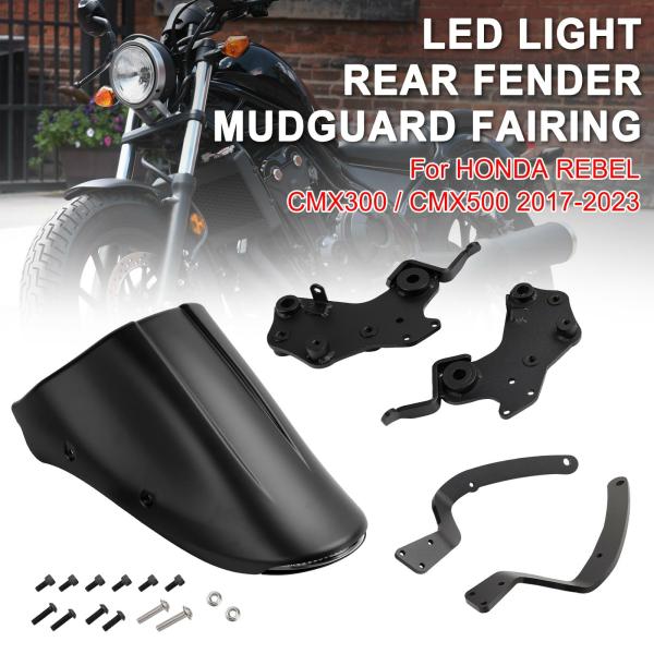 Body & Frame |  Topteng Led Light Rear Fender Mudguard Fairing For Honda Rebel Cmx 300 500 2017 2023 Motorcycle Accessories Body & Frame Body & Frame