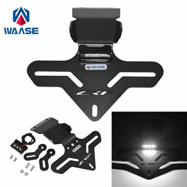 Body & Frame |  Waase For Honda Crf300L Crf 300 L Rally 2021 2023 Rear Registration Bracket Tail Tidy License Plate Holder Frame W/ Led Light Body & Frame Body & Frame