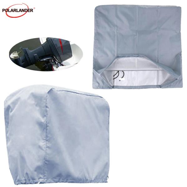 Car Covers |  Folding Boat Yacht Motor Cover Fits Up To 2.5 10 Hp Grey Outboard Engine Sunshield Waterproof Oxford Fabric 210D Breathable Car Covers Car Covers