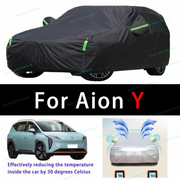 Car Covers |  For Aion Y Outdoor Sun Protection Uv Cooling And Exposure To Sunlight Dustproof And Rainproof Car Covers Car Covers