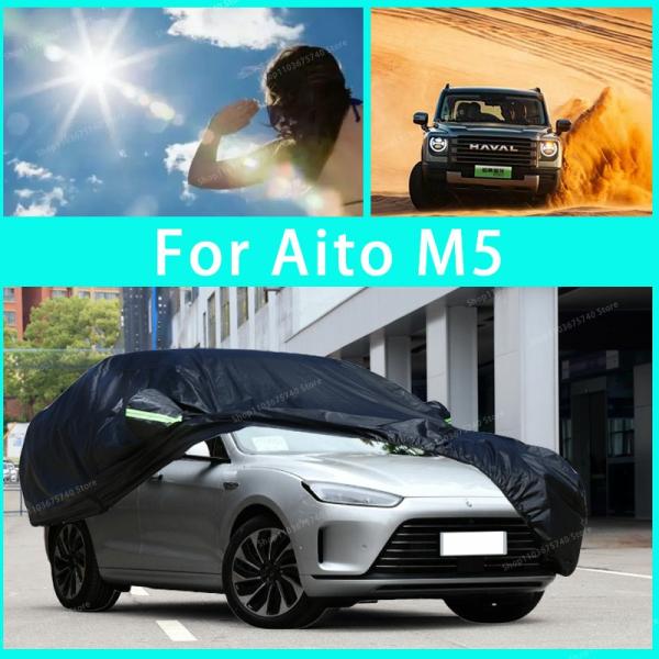 Car Covers |  For Aito M5 Outdoor Protection Full Car Covers Snow Cover Sunshade Waterproof Dustproof Exterior Car Accessories Car Covers Car Covers