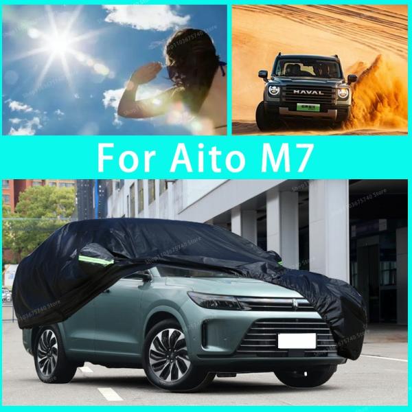 Car Covers |  For Aito M7 Outdoor Protection Full Car Covers Snow Cover Sunshade Waterproof Dustproof Exterior Car Accessories Car Covers Car Covers