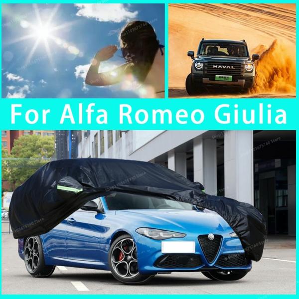 Car Covers |  For Alfa Romeo Giulia Outdoor Protection Full Car Covers Snow Cover Sunshade Waterproof Dustproof Exterior Car Accessories Exterior Accessories Car Covers