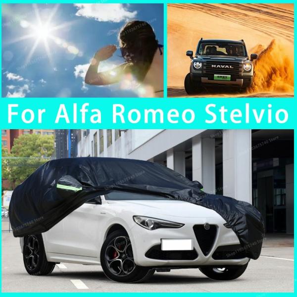 Car Covers |  For Alfa Romeo Stelvio Outdoor Protection Full Car Covers Snow Cover Sunshade Waterproof Dustproof Exterior Car Accessories Car Covers Car Covers