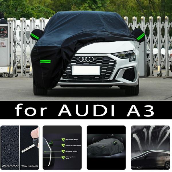 Car Covers |  For Audi A3 Outdoor Protection Full Car Covers Snow Cover Sunshade Waterproof Dustproof Exterior Car Accessories Car Covers Car Covers