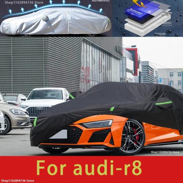 Car Covers |  For Audi R8 Fit Outdoor Protection Full Car Covers Snow Cover Sunshade Waterproof Dustproof Exterior Black Car Cover Car Covers Car Covers