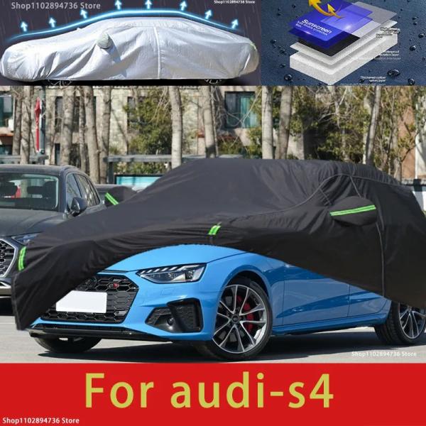 Car Covers |  For Audi S4 Fit Outdoor Protection Full Car Covers Snow Cover Sunshade Waterproof Dustproof Exterior Black Car Cover Car Covers Car Covers