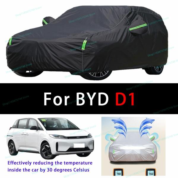 Car Covers |  For Byd D1 Outdoor Sun Protection Uv Cooling And Exposure To Sunlight Dustproof And Rainproof Car Covers Car Covers