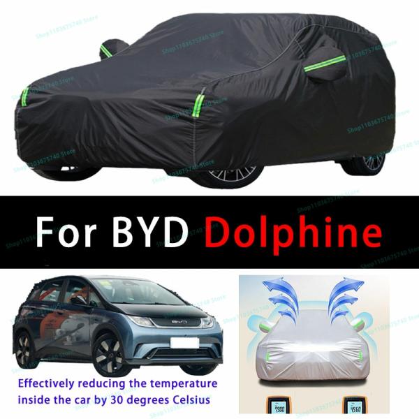 Car Covers |  For Byd Dolphine Outdoor Sun Protection Uv Cooling And Exposure To Sunlight Dustproof And Rainproof Car Covers Car Covers