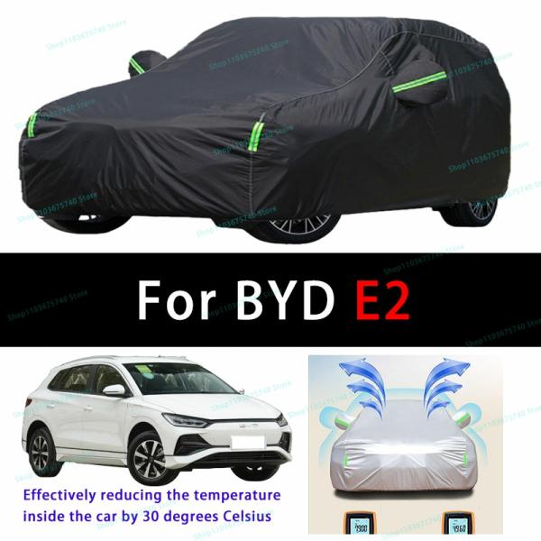 Car Covers |  For Byd E2 Outdoor Sun Protection Uv Cooling And Exposure To Sunlight Dustproof And Rainproof Car Covers Car Covers