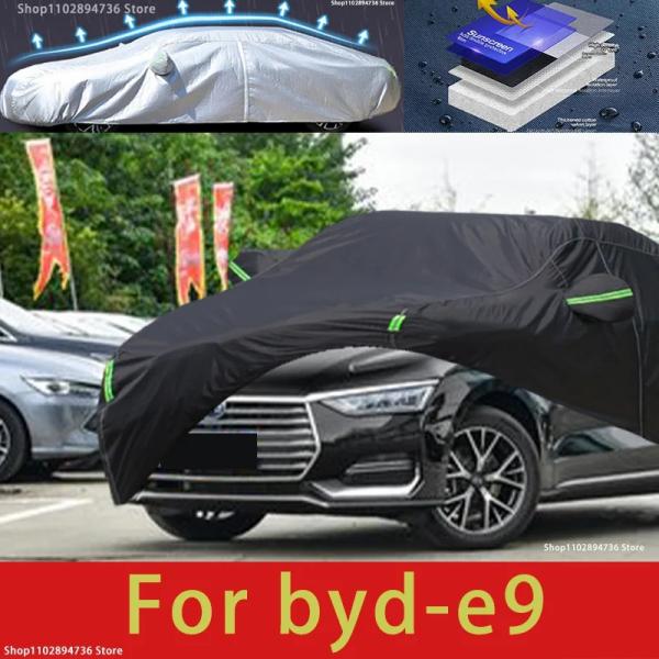 Car Covers |  For Byd E9 Fit Outdoor Protection Full Car Covers Snow Cover Sunshade Waterproof Dustproof Exterior Black Car Cover Car Covers Car Covers