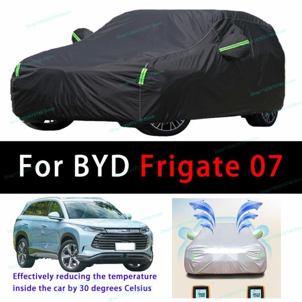 Car Covers |  For Byd Frigate 07 Outdoor Sun Protection Uv Cooling And Exposure To Sunlight Dustproof And Rainproof Car Covers Car Covers