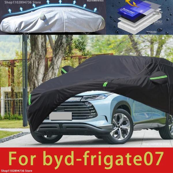 Car Covers |  For Byd Frigate07 Fit Outdoor Protection Full Car Covers Snow Cover Sunshade Waterproof Dustproof Exterior Black Car Cover Car Covers Car Covers