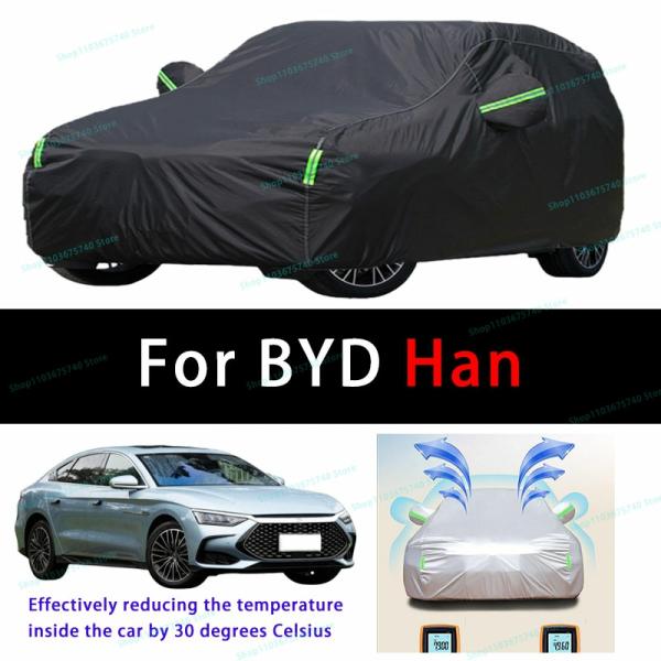 Car Covers |  For Byd Han Outdoor Sun Protection Uv Cooling And Exposure To Sunlight Dustproof And Rainproof Car Covers Car Covers