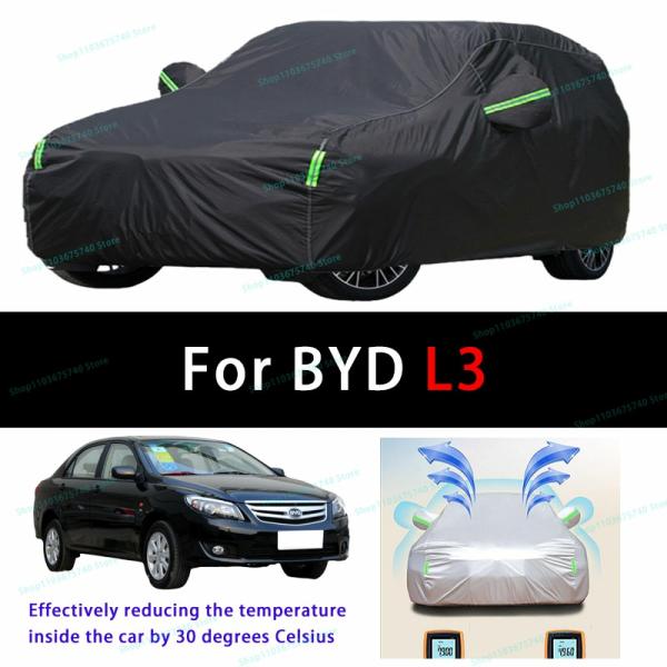 Car Covers |  For Byd L3 Outdoor Sun Protection Uv Cooling And Exposure To Sunlight Dustproof And Rainproof Car Covers Car Covers