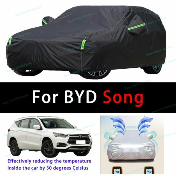 Car Covers |  For Byd Song Outdoor Sun Protection Uv Cooling And Exposure To Sunlight Dustproof And Rainproof Car Covers Car Covers