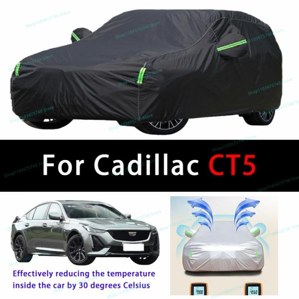 Car Covers |  For Cadillac Ct5 Outdoor Sun Protection Uv Cooling And Exposure To Sunlight Dustproof And Rainproof Car Covers Car Covers