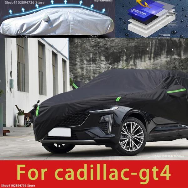 Car Covers |  For Cadillac Gt4 Fit Outdoor Protection Full Car Covers Snow Cover Sunshade Waterproof Dustproof Exterior Black Car Cover Car Covers Car Covers