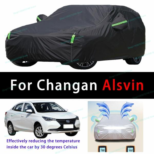 Car Covers |  For Changan Alsvin Outdoor Sun Protection Uv Cooling And Exposure To Sunlight Dustproof And Rainproof Car Covers Car Covers