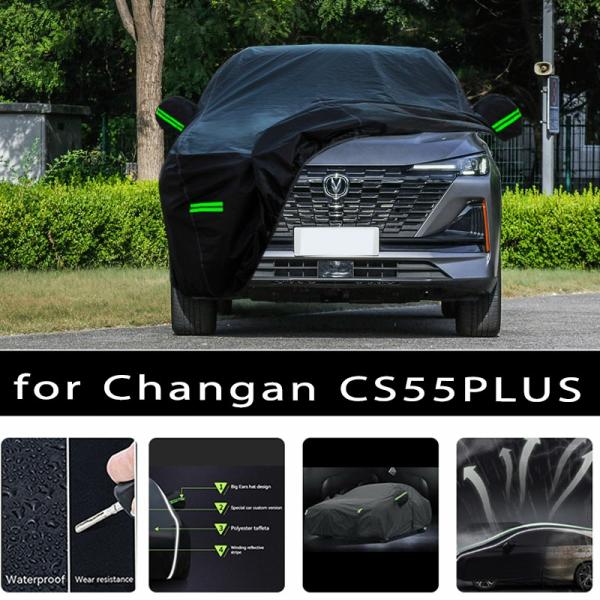 Car Covers |  For Changan Cs55 Plus Outdoor Protection Full Car Covers Snow Cover Sunshade Waterproof Dustproof Exterior Car Accessories Car Covers Car Covers