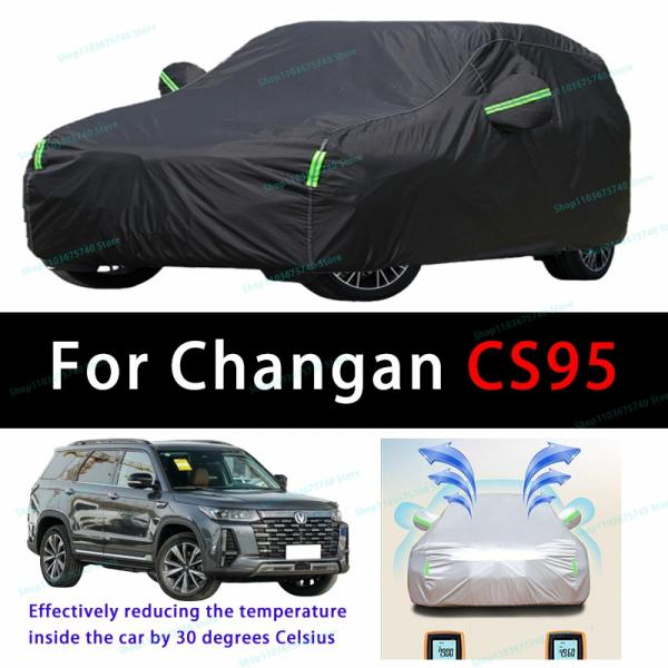 Car Covers |  For Changan Cs95 Outdoor Sun Protection Uv Cooling And Exposure To Sunlight Dustproof And Rainproof Car Covers Car Covers