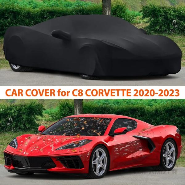 Car Covers |  For Chevrolet Corvette C8 2020 2022 Stingray Indoor Full Car Cover Satin Dust Uv Proof Scratch Dustproof Ultraviolet Proof Car Covers Car Covers