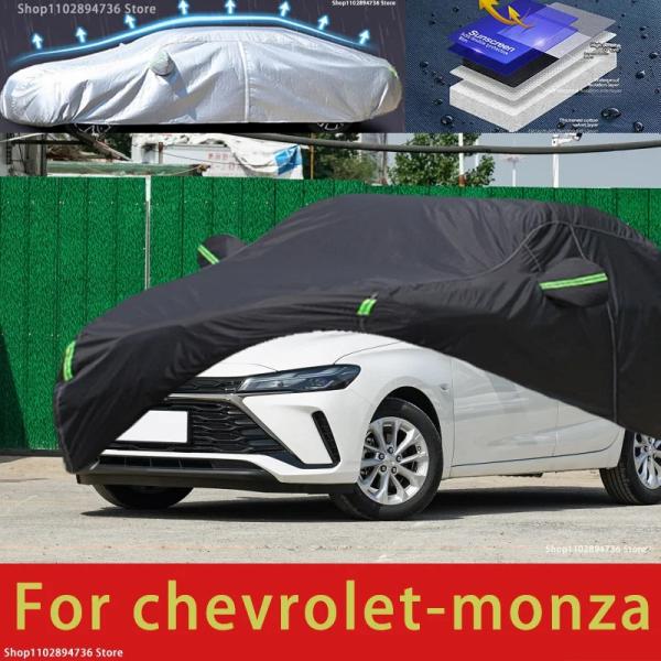 Car Covers |  For Chevrolet Monza Fit Outdoor Protection Full Car Covers Snow Cover Sunshade Waterproof Dustproof Exterior Black Car Cover Car Covers Car Covers