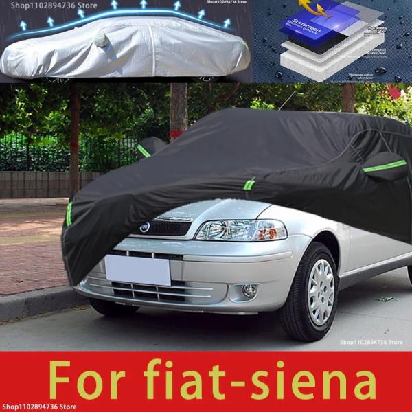 Car Covers |  For Fiat Siena Fit Outdoor Protection Full Car Covers Snow Cover Sunshade Waterproof Dustproof Exterior Black Car Cover Car Covers Car Covers