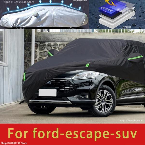 Car Covers |  For Ford Escape Fit Outdoor Protection Full Car Covers Snow Cover Sunshade Waterproof Dustproof Exterior Black Car Cover Car Covers Car Covers