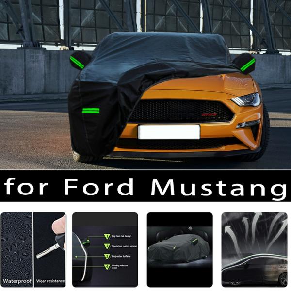 Car Covers |  For Ford Mustang Outdoor Protection Full Car Covers Snow Cover Sunshade Waterproof Dustproof Exterior Car Accessories Car Covers Car Covers