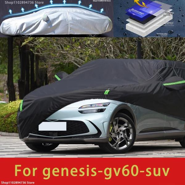 Car Covers |  For Genesis Gv60 Fit Outdoor Protection Full Car Covers Snow Cover Sunshade Waterproof Dustproof Exterior Black Car Cover Car Covers Car Covers