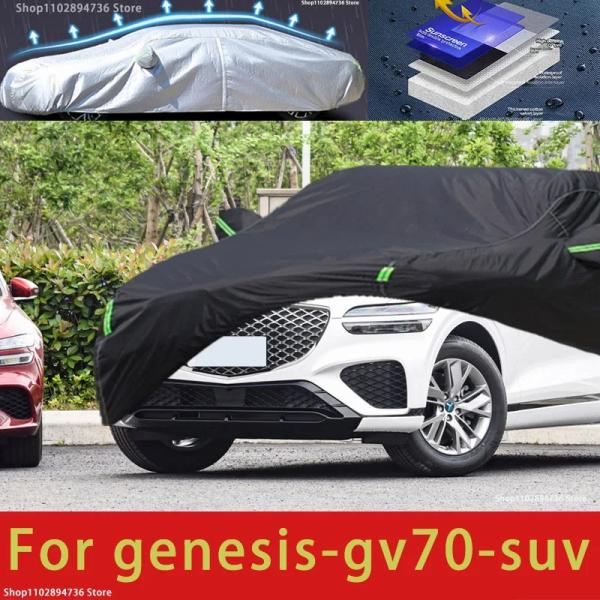 Car Covers |  For Genesis Gv70 Fit Outdoor Protection Full Car Covers Snow Cover Sunshade Waterproof Dustproof Exterior Black Car Cover Car Covers Car Covers