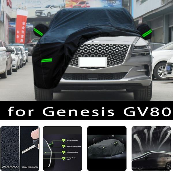 Car Covers |  For Genesis Gv80 Outdoor Protection Full Car Covers Snow Cover Sunshade Waterproof Dustproof Exterior Car Accessories Car Covers Car Covers