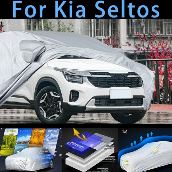 Car Covers |  For Kia Seltos Car Protective Cover,Sun Protection,Rain Protection, Uv Protection,Dust Prevention Auto Paint Protective Car Covers Car Covers