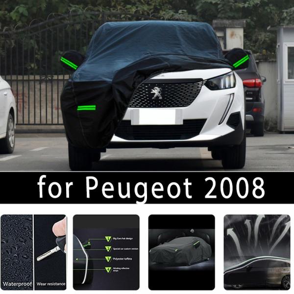 Car Covers |  For Peugeot 2008 Outdoor Protection Full Car Covers Snow Cover Sunshade Waterproof Dustproof Exterior Car Accessories Car Covers Car Covers