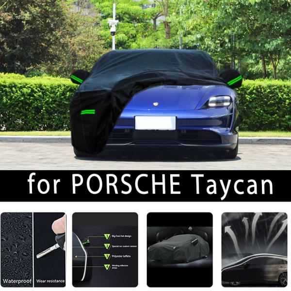 Car Covers |  For Porsche Taycan Outdoor Protection Full Car Covers Snow Cover Sunshade Waterproof Dustproof Exterior Car Accessories Car Covers Car Covers