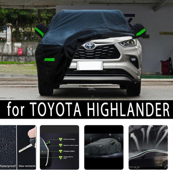 Car Covers |  For Toyota Highlander Outdoor Protection Full Car Covers Snow Cover Sunshade Waterproof Dustproof Exterior Car Accessories Car Covers Car Covers