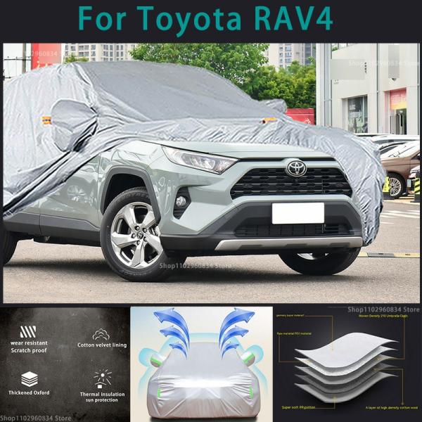 Car Covers |  For Toyota Rav4 210T Full Car Covers Outdoor Sun Uv Protection Dust Rain Snow Protective Anti Hail Car Cover Auto Cover Car Covers Car Covers