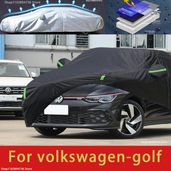 Car Covers |  For Volkswagen Golf Fit Outdoor Protection Car Covers Snow Cover Sunshade Waterproof Dustproof Exterior Black Car Cover Car Covers Car Covers