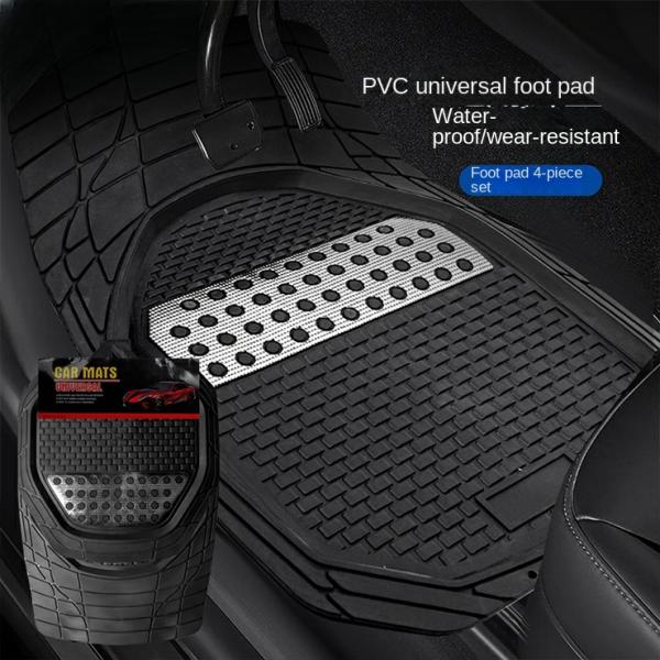 Car Seat Covers |  4 Piece Floor Mats Thickened Pvc Universal Waterproof Car Seat Cover Wear Resistant Durable Non Slip Carpet Car Floor Mat Car Seat Covers Car Seat Covers