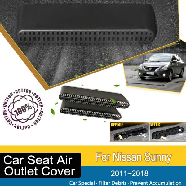 Car Seat Covers |  Abs Car Air Condition Vent Cover Fit For Nissan Sunny Almera N17 2011~2018 Dustproof Under Seat Moulding Outler Auto Accessories Car Seat Covers Car Seat Covers