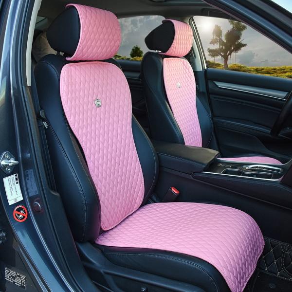 Car Seat Covers |  Anti Slip Pink Universal Car Seat Covers Pink Leather Seat Cover Crown Seat Covers Waterproof Universal Seat Covers Universal Car Seat Covers Car Seat Covers