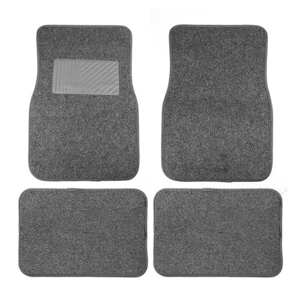 Floor Mats |  4Pcs Car Floor Mats Universal Front Rear Set Waterproof Carpet Anti Slip Flocking Foot Mat Interior Automotive Parts Accessories Floor Mats Floor Mats